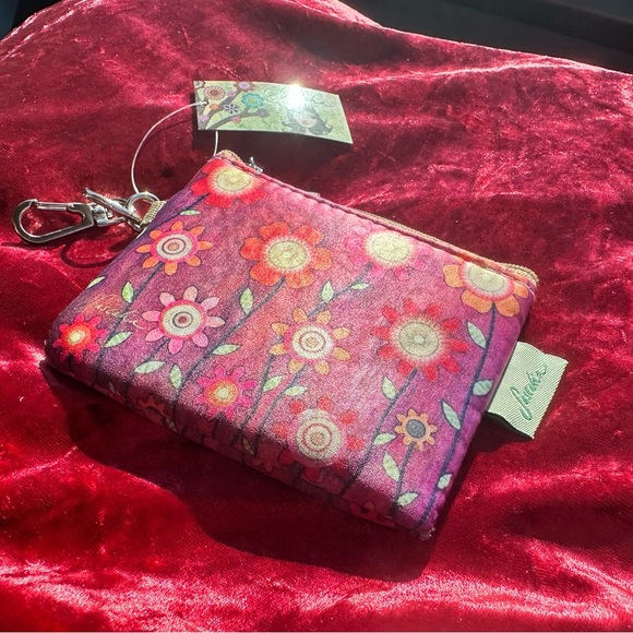 Sascalia Pink Floral Card & Coin Pouch - Picture 5 of 8